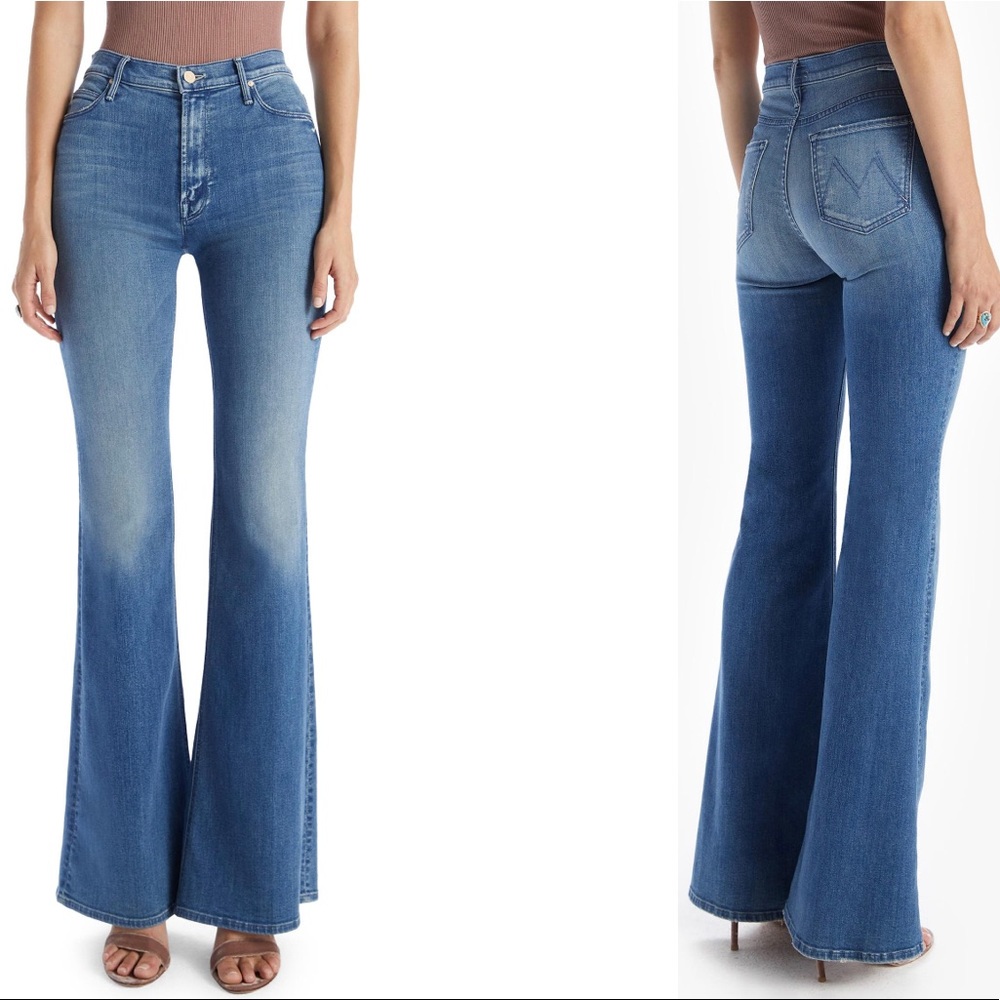 MOTHER The Doozy High Waist Flare Jeans I Wet My Plants 23 NWOT